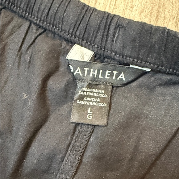 Athleta Paradise Wide Leg Pant Black Drawstring Waist Large NWT - Picture 6 of 10